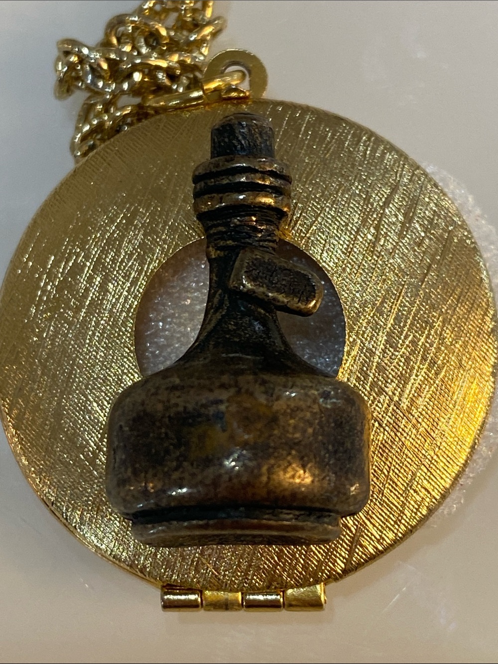Gold-Tone Pendant Necklace Locket